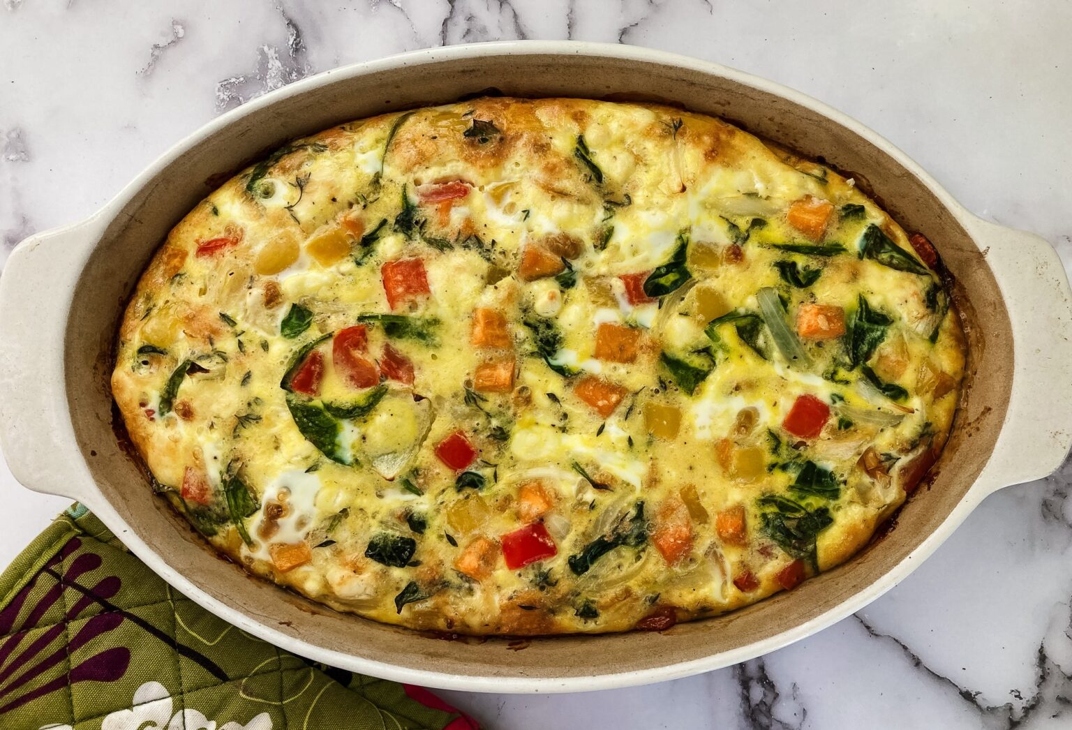 Easy Baked Vegetable Frittata Recipe Live Each Day